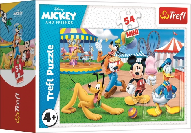 TREFL Puzzle Mickey Mouse: V zábavním parku 54 dílků