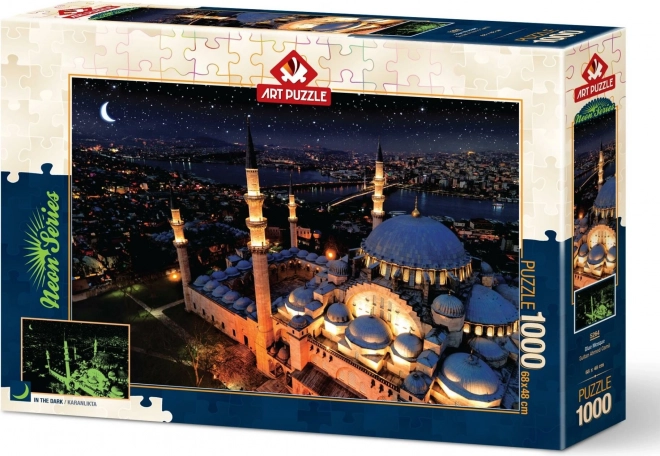 ART PUZZLE Svítící puzzle Modrá mešita 1000 dílků