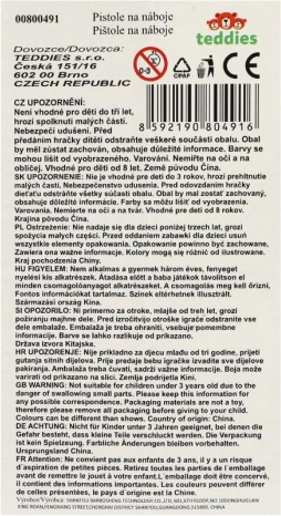 Pistole na pěnové náboje 57 cm
