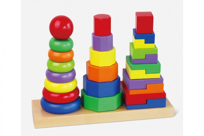 Dřevěná skládačka pyramida