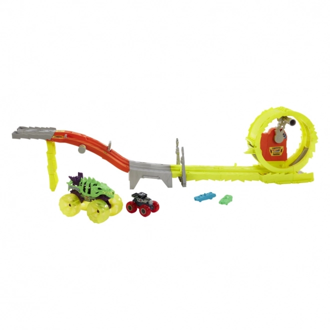 Hot Wheels Monster trucks power smashers dráha masivní destrukce