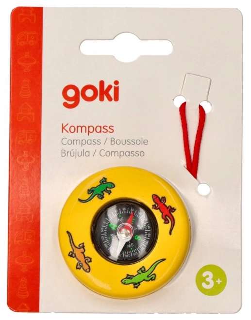 Dřevěný kompas Goki