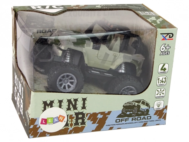 Auto na Dálkové Ovládání Off-Road 1:43 Kamufláž