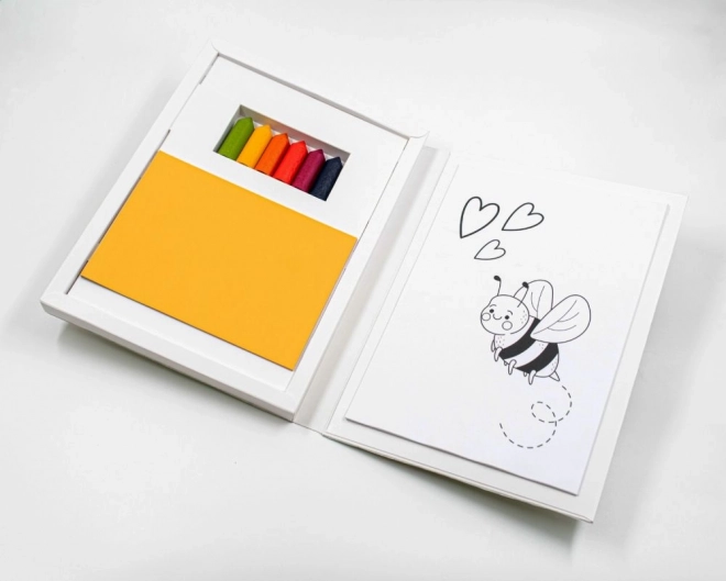 Kreativní sada s včelími voskovými pastelkami