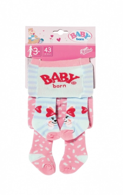 Punčocháče Baby Born 2-pak