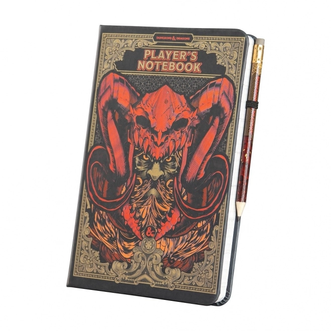 Zápisník s propiskou Dungeons & Dragons – linkovaný