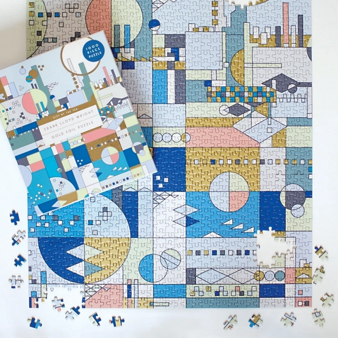 Galison Puzzle Město u moře 1000 dílků