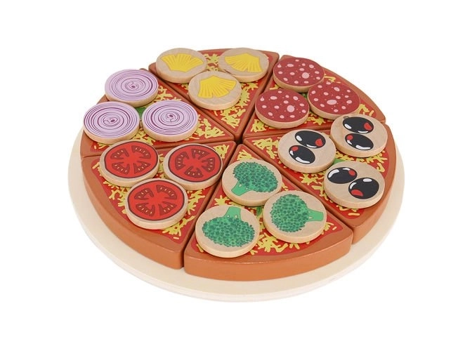 Dětská dřevěná pizza