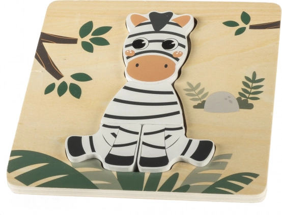Dřevěné puzzle – zebra pro nejmenší