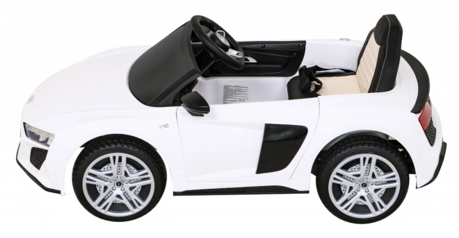 Audi R8 LIFT Bateriové auto + dálkové ovládání + EVA kola + MP3 + LED – Bílé