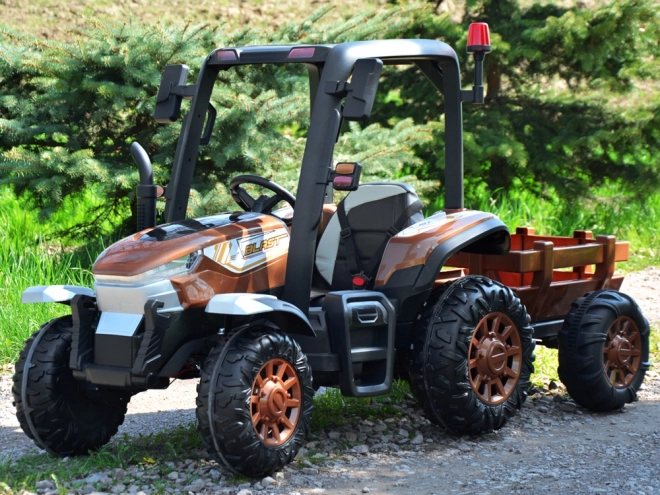 Velký dětský traktor s přívěsem a dálkovým ovládáním