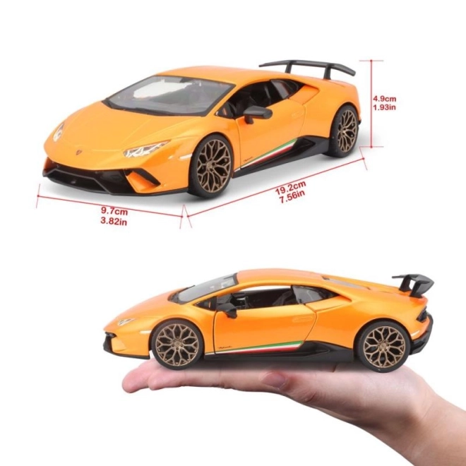 Lamborghini Huracan Performante oranžová model 1:24