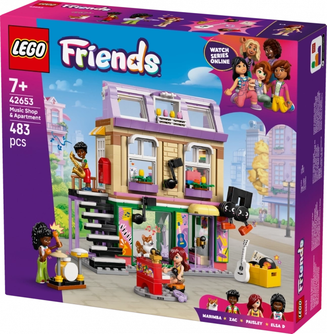 LEGO Friends obchod s hudebninami a byt