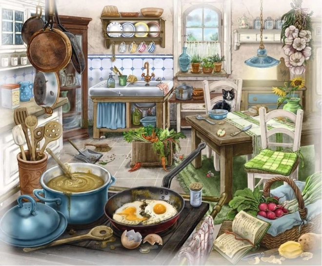 Ravensburger úniková hra EXIT puzzle Strašidelné sídlo: V obývacím pokoji 99 dílků