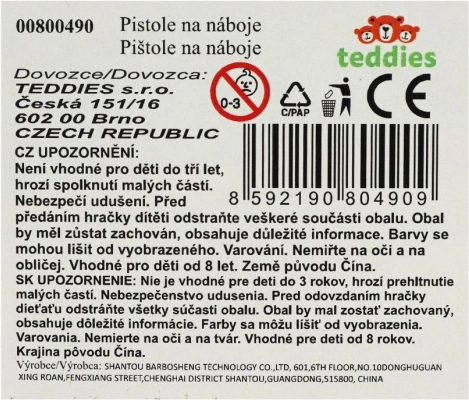 Pistole na pěnové náboje pro děti