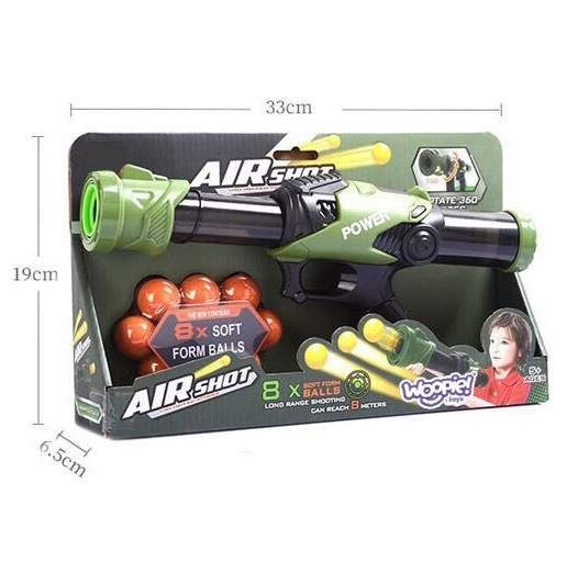 Automatická vystřelovací pistole s pěnovými míčky