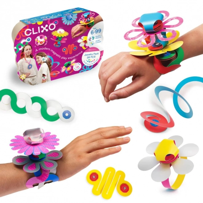 Clixo Jewelry Pack Kreativní sada kostek pro tvorbu šperků - 28 ks