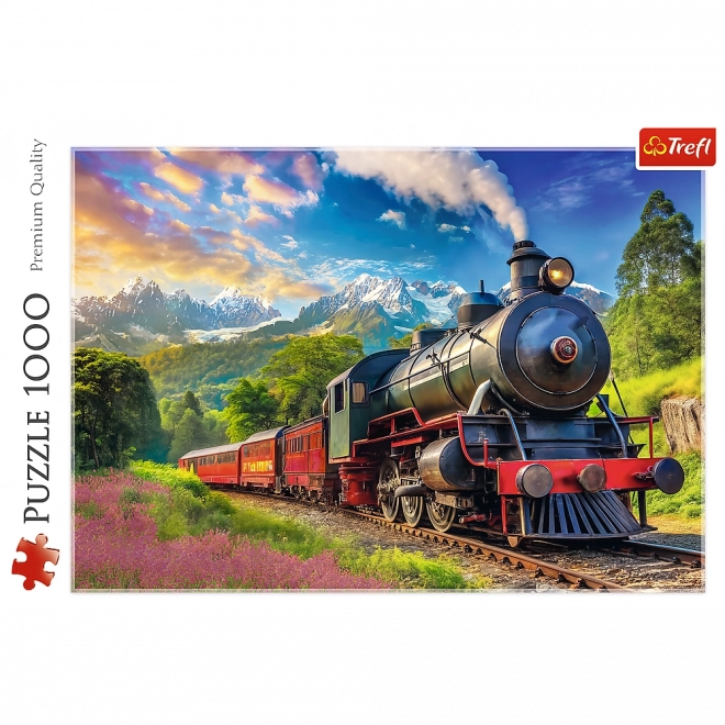 Puzzle Cesta Vlakem 1000 Dílky