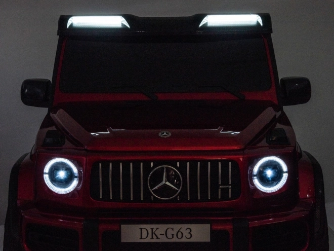 Autobaterie Mercedes třídy G 63 AMG 4x4 Panelové rádio 2 místné PA0309 – Lakovaná červená