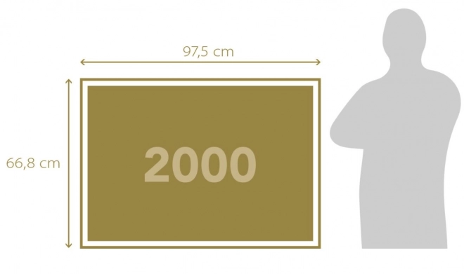 Puzzle 2000 dílků Londýnský pohled z ptačí perspektivy