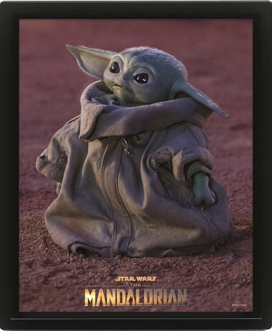 3D obrázek Mandalorian Grogu