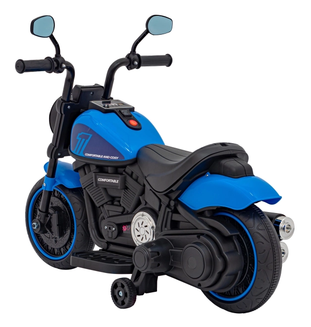 Motocikel Chopper FASTER – Modrý