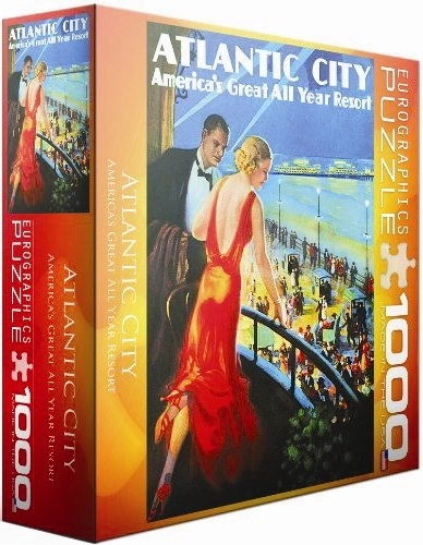 EUROGRAPHICS Puzzle Plakát: Atlantic City 1000 dílků