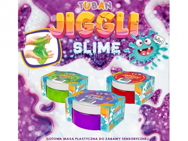 Sliz Jiggly - červený jahodový 500g