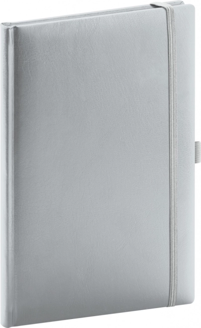 NOTIQUE Notes Balacron, stříbrný, tečkovaný, 15 x 21 cm