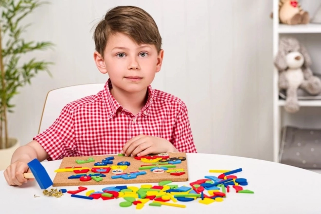Woody Deska s tvary na přibití dopravní prostředky