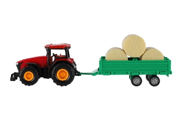 Traktor s vlečkou na setrvačník