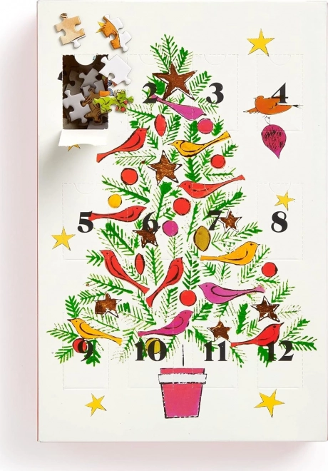 Vánoční puzzle adventní kalendář 12 dní podle Andyho Warhola