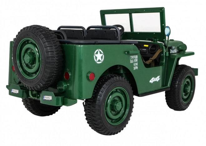 Dětský vojenský retro terénní vůz 4x4