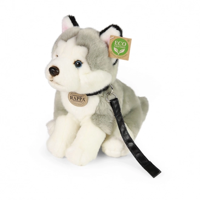 Plyšový pes Husky s vodítkem 28 cm od Rappa