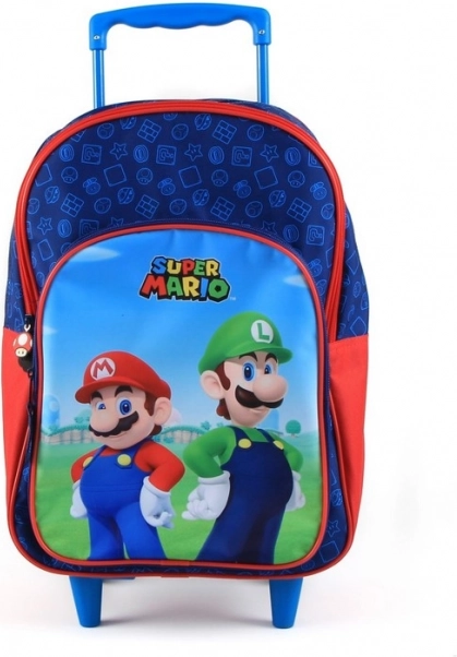 Školní batoh na kolečkách Super Mario