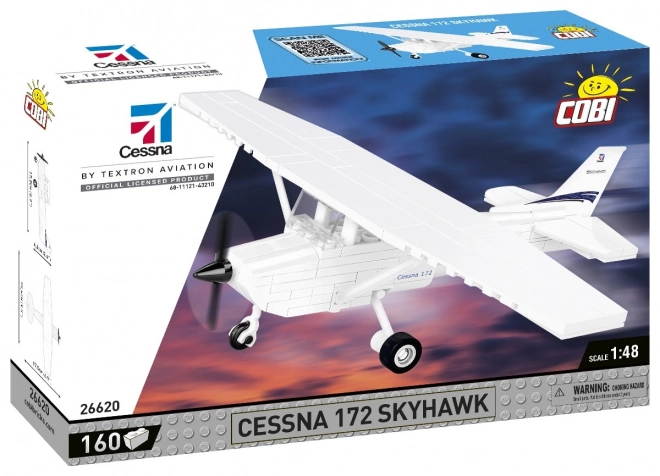 Cobi stavebnice Cessna 172 Skyhawk 160 kostek bílá