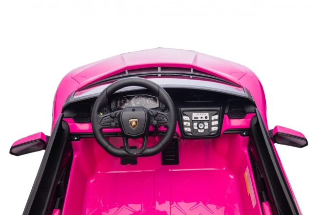 Růžový děti elektrické auto Lamborghini Revuelto XL