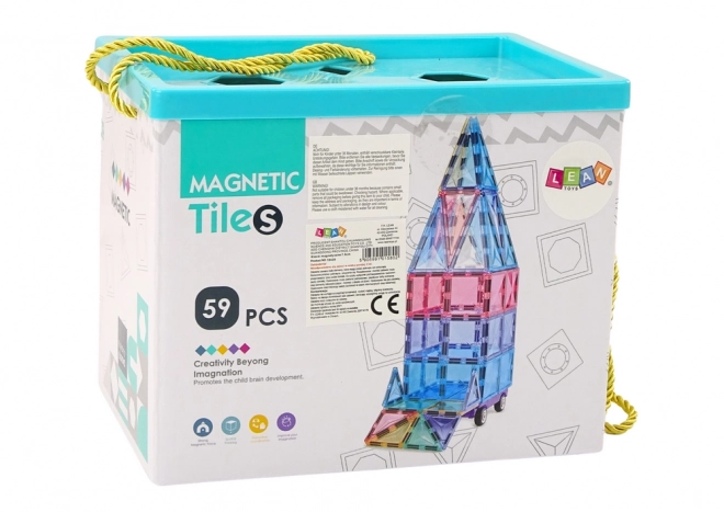 Sada magnetických kostek 59el Barevné panely