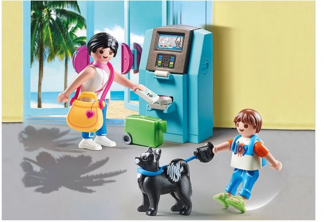 Playmobil turisté s bankomatem