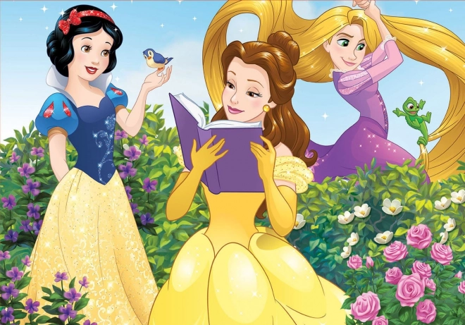 EDUCA Puzzle Disney Princezny: Sněhurka, Bella a Locika 100 dílků