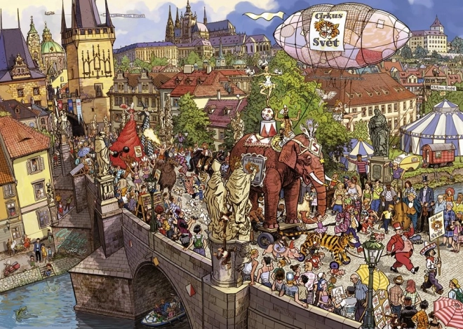 Puzzle Pouliční průvod 2000 dílků