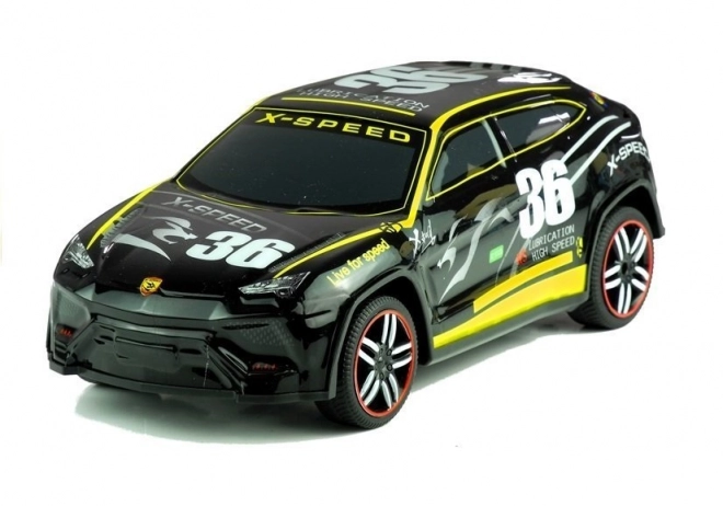 Dálkově ovládané sportovní auto Pilot R/C – černé