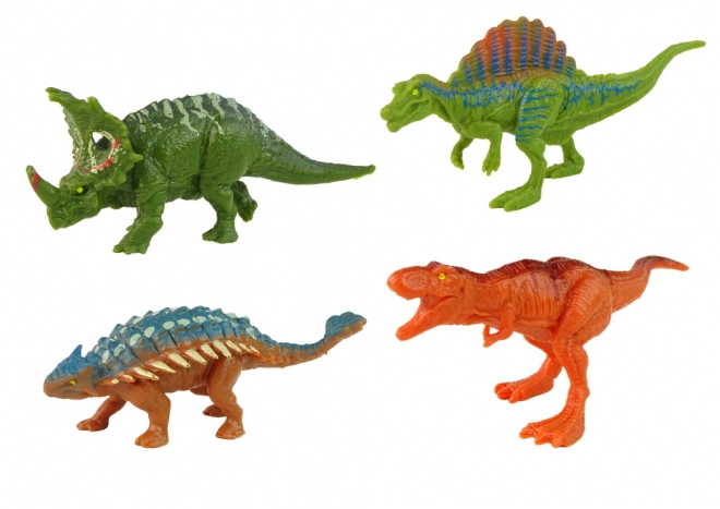 Dinosauří vůz s přívěsem a 4 figurkami dinosaurů