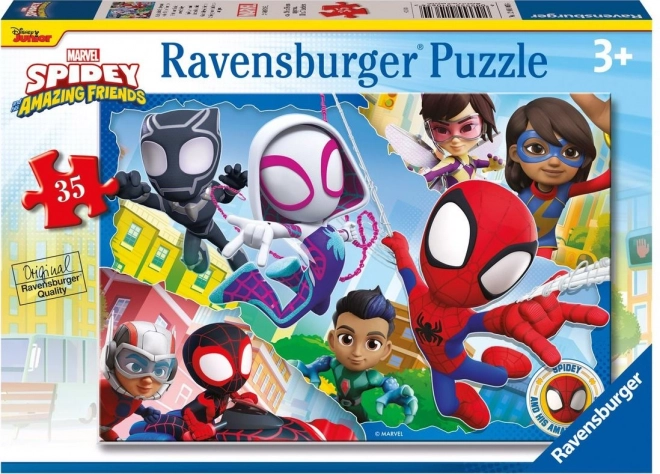 Puzzle RAVENSBURGER Spidey a jeho úžasní přátelé 35 dílků