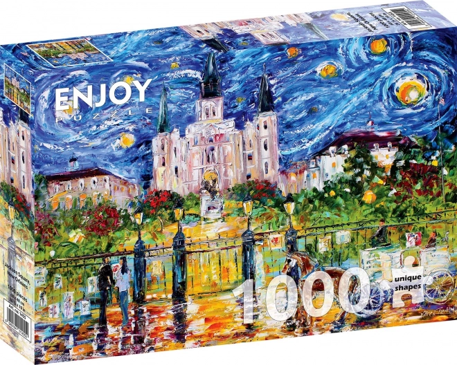 Puzzle náměstí Jackson Square v New Orleansu