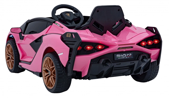 Lamborghini SIAN dětské auto na baterii s ovladačem – Růžové