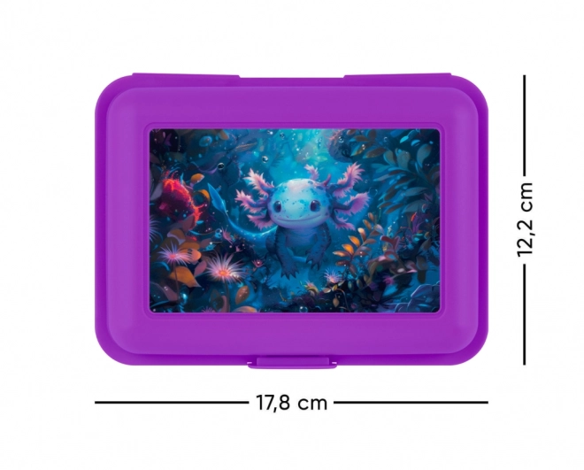 Baagl box na svačinu s motivem Axolotl