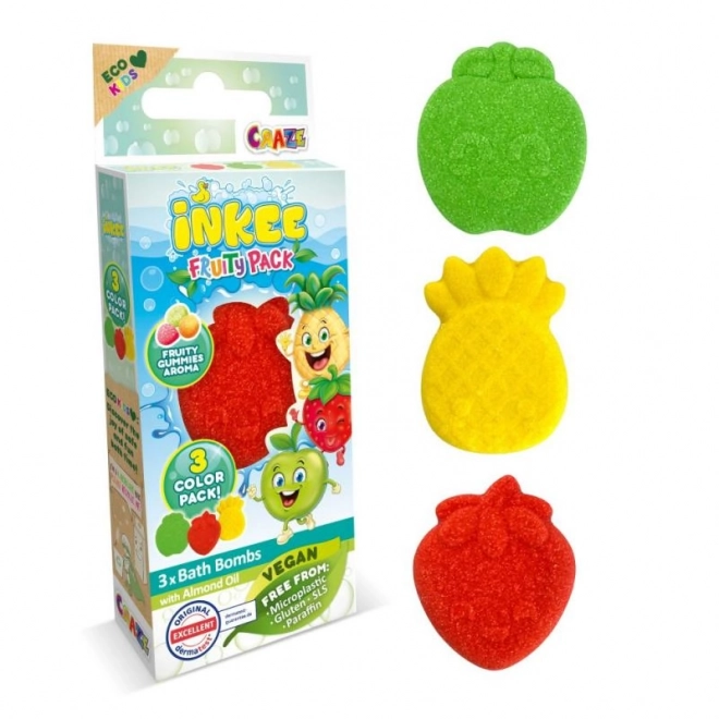 Inkee bomby do koupele mini balení ovocné variace
