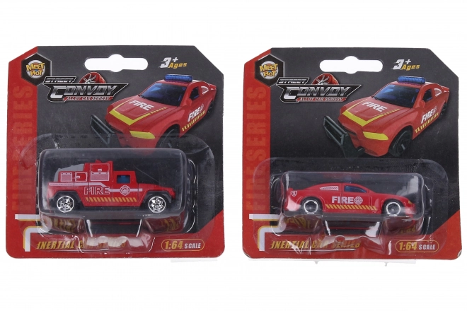Hasičské auto kovové 7 cm