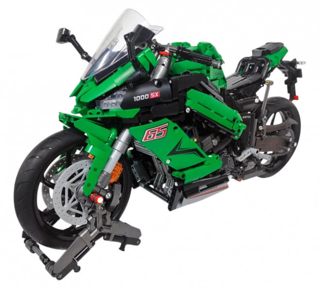 Stavebnice Sportovní Motocykl zelený 2304 dílků